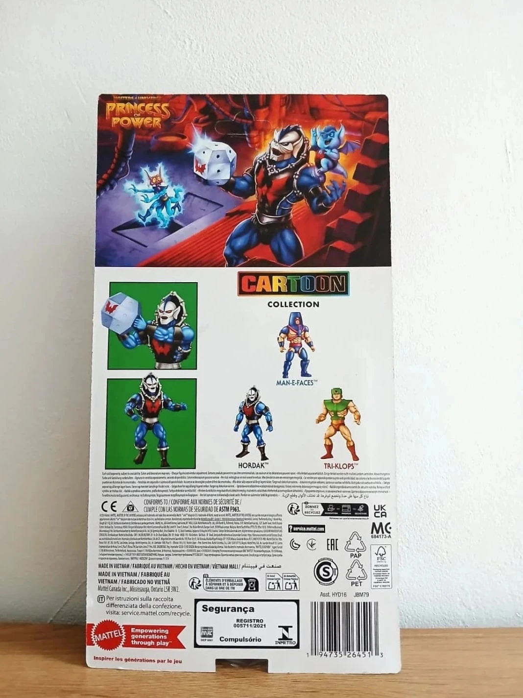 Figurinha Hordak Cartoon Masters of the Universe Origins 14 cm Mattel – photo 2